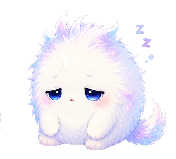 Mascot in low battery state