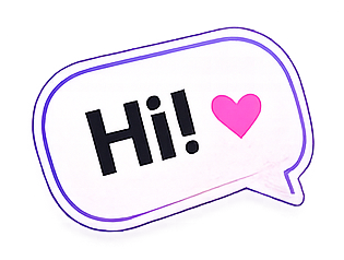 Hi sticker
